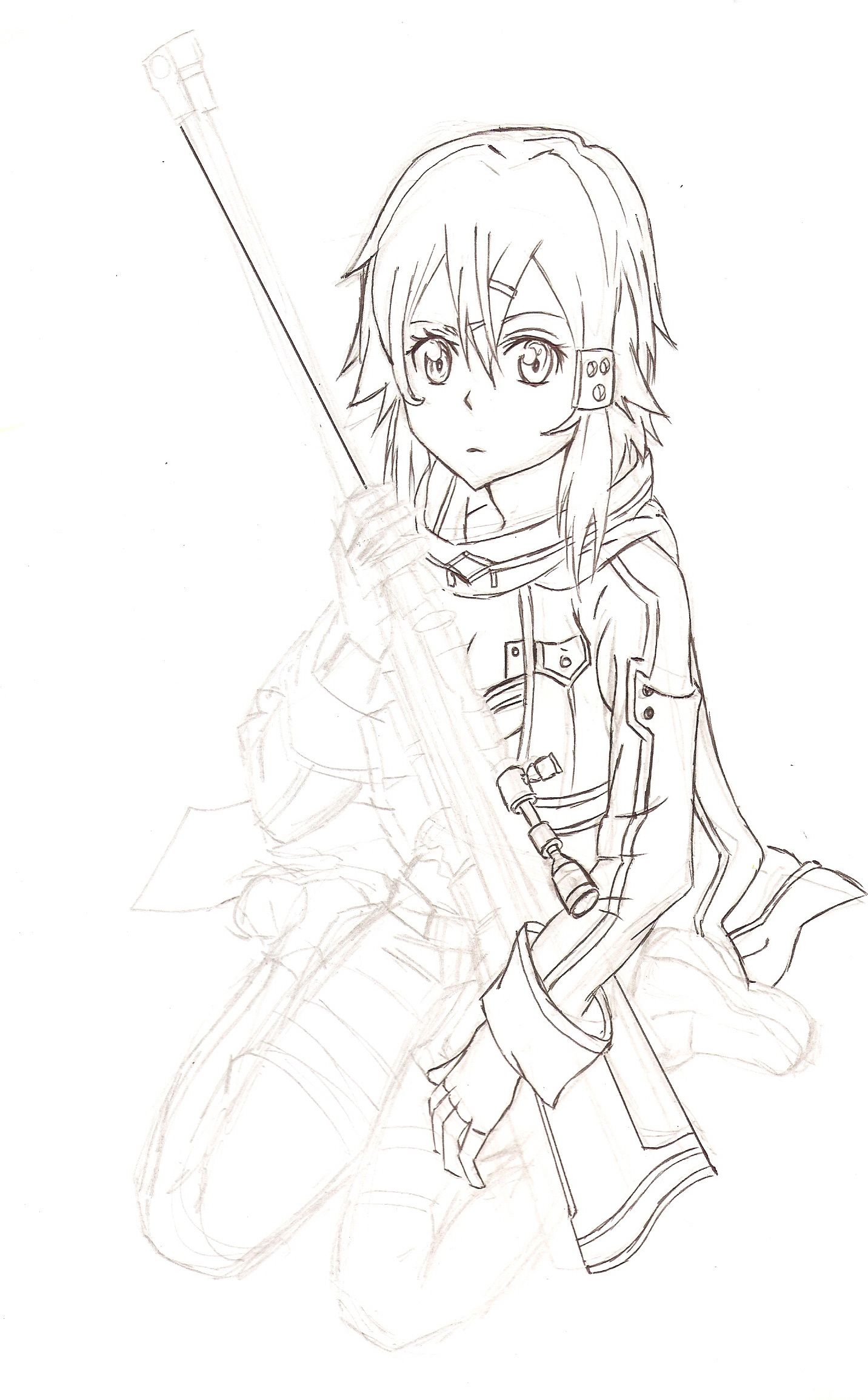 1432x2309 Drawing Guns And Snipers Is So Hard! But I Like How It Turned Out