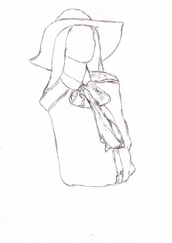 567x800 How To Draw A Blouse Let's Draw People