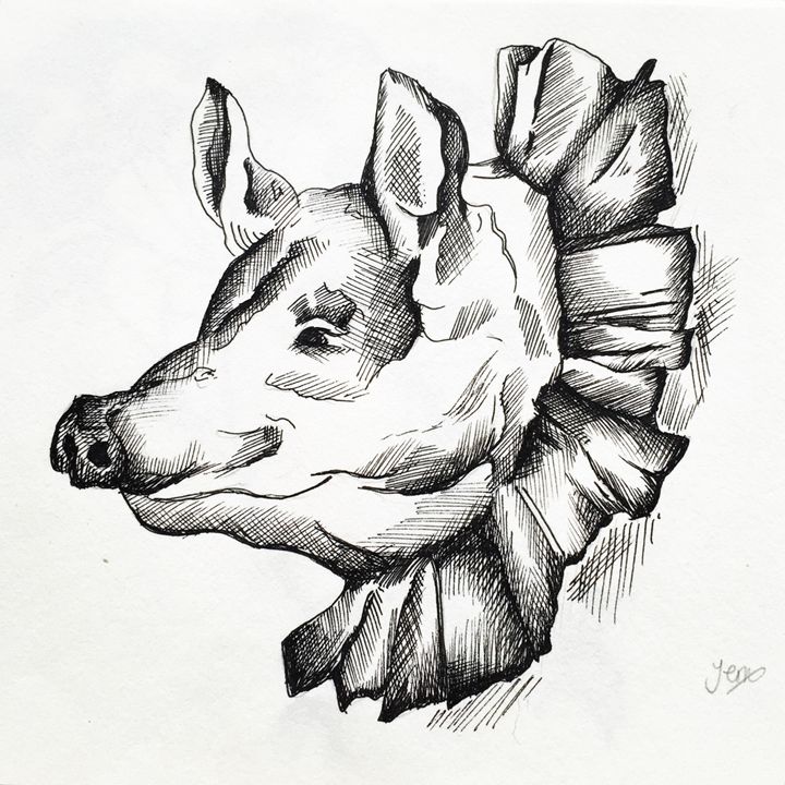 720x720 Pig In Ruffles