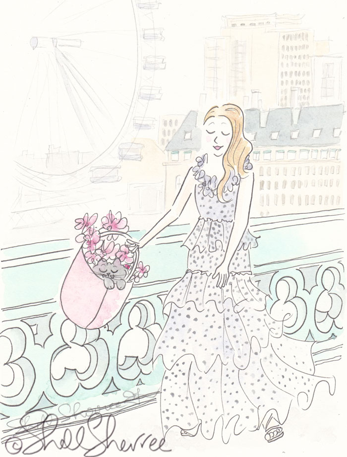 700x921 Fashionable Fluffy Friday Illustration London Ruffles And Totes