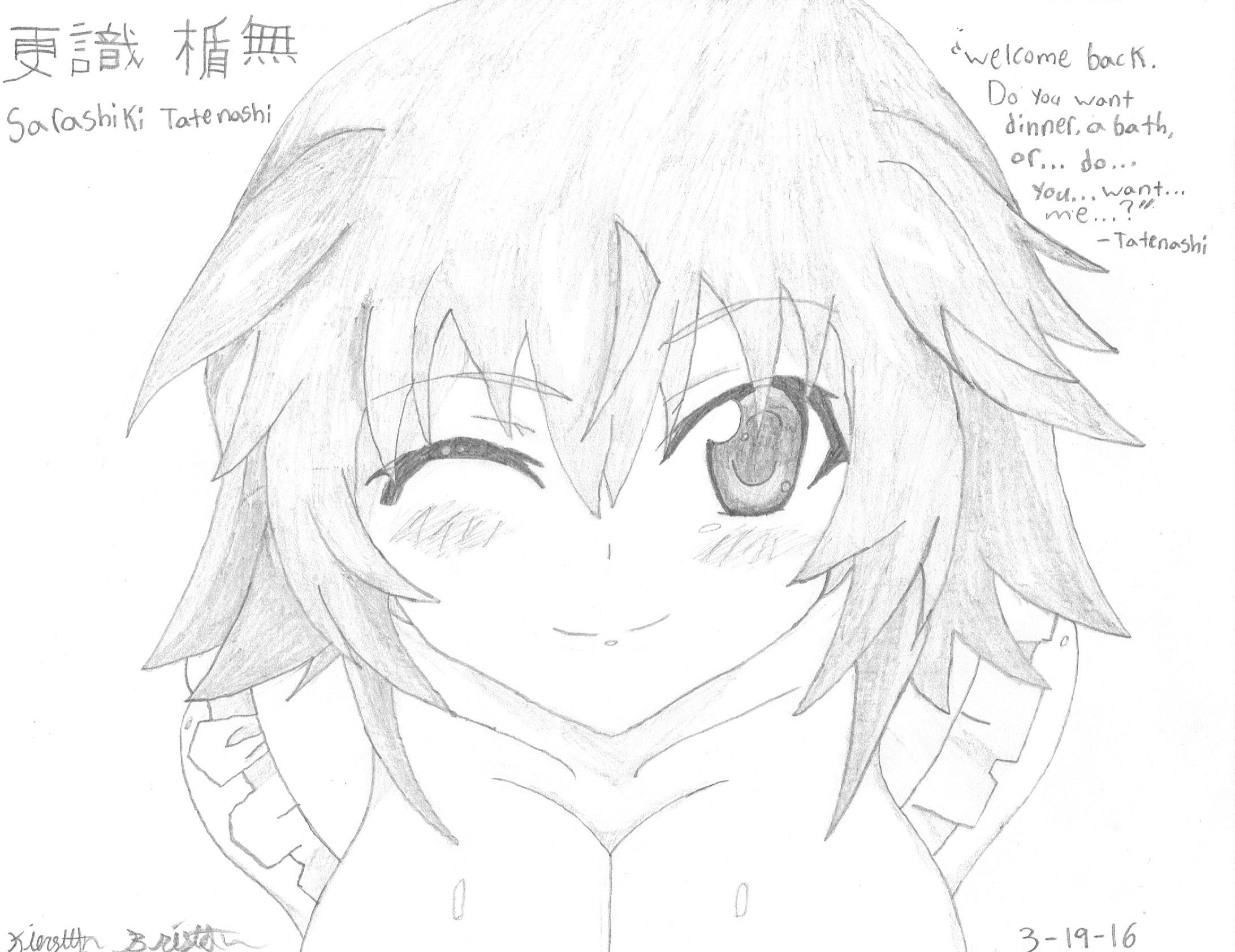 2184x1684 Tatenashi Sarashiki From Infinite Stratos 2 (Drawn 3 19 16) My