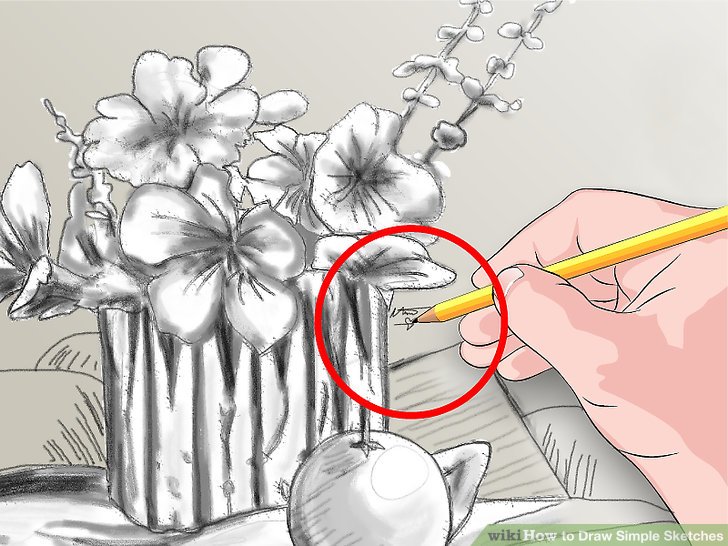 728x546 How To Draw Simple Sketches 13 Steps (With Pictures)