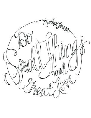 309x400 Mother Teresa Coloring Page Do Small Things With Great Love Mother