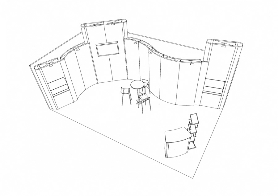 900x636 Exhibition Stand Design With Autocad Software Exhibition Display