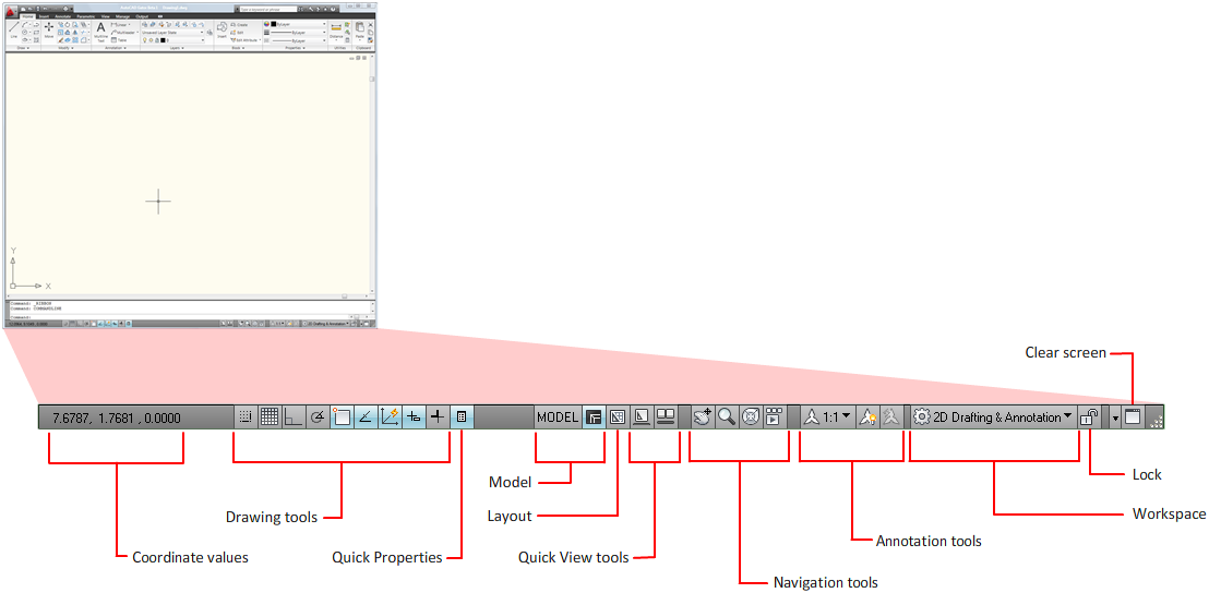 1108x544 Autocad 2010 User Documentation Application Status Bar