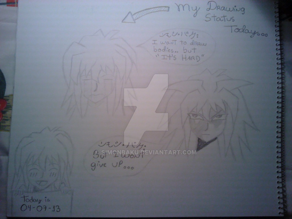 1024x768 My Drawing Status Today.! By Simonbaku