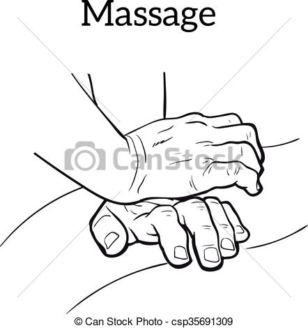 442x470 Therapeutic Manual Massage. Medical Therapy. Hand Massage