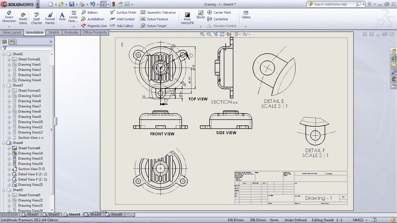 1280x720 Solidworks Drawing Drafting Tutorial For Beginners