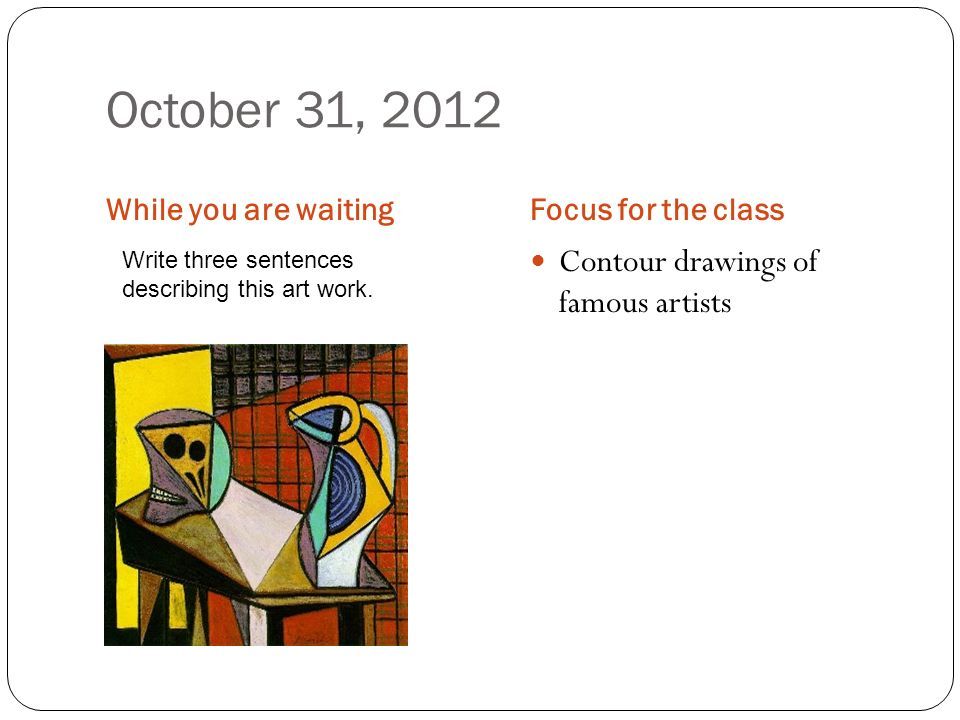 960x720 Drawing Warm Up Worksheets Of Famous Artists Write Three