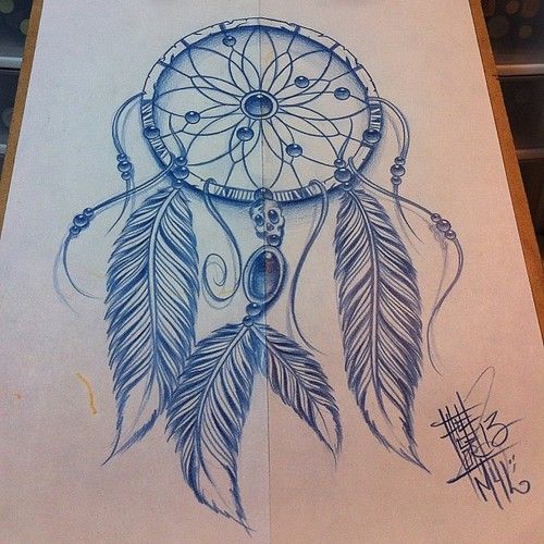 500x500 Dreamcatcher Drawing