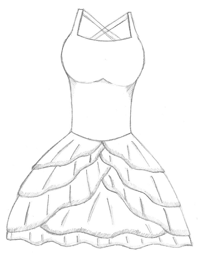768x960 Collection Of Easy Dress Drawing High Quality, Free Cliparts