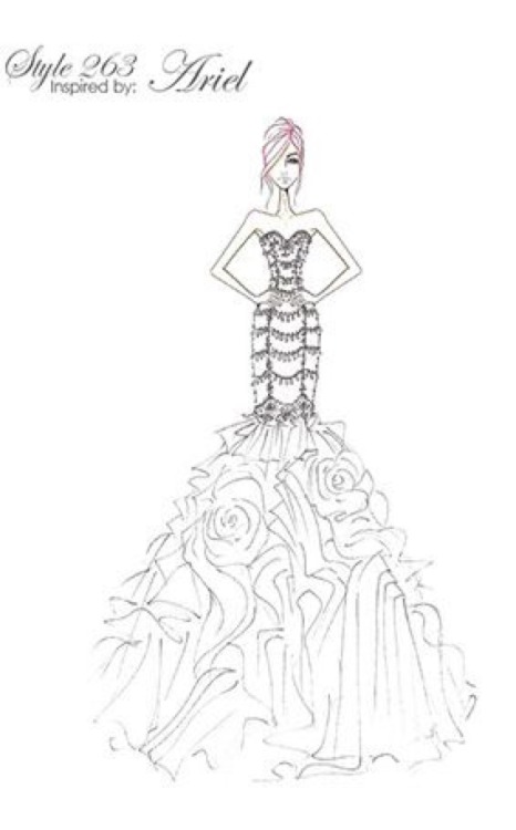 466x750 Wedding Dress Sketches Tumblr