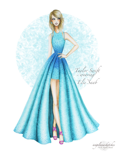 500x648 Elie Saab Drawing Tumblr