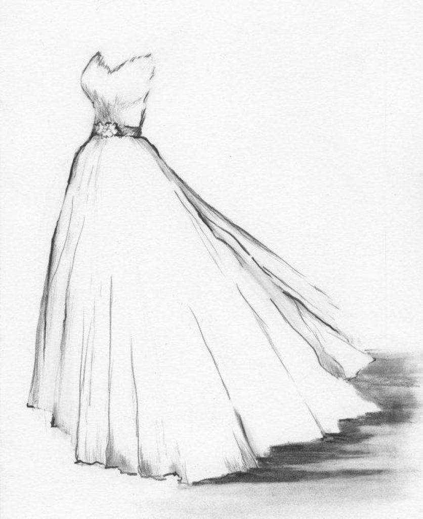 836x1024 Drawing A Wedding Dress Wedding Dress Drawing Tumblr