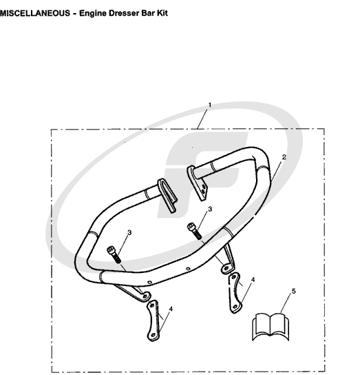 507x544 Triumph A9758059 Engine Dresser Bar Kit,oversized