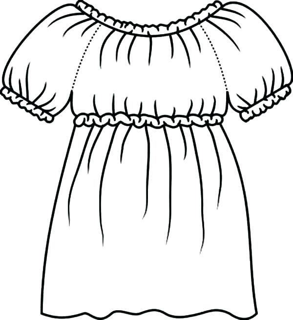 600x657 Coloring Page Dress Drawn Wedding Dress Coloring Page Pencil