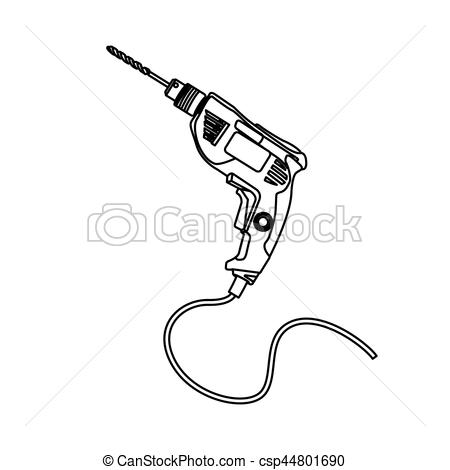 450x470 Tool Drill Icon Image Design, Vector Illustration Eps Vectors