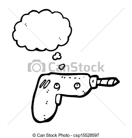 450x470 Cartoon Drill Stock Illustration
