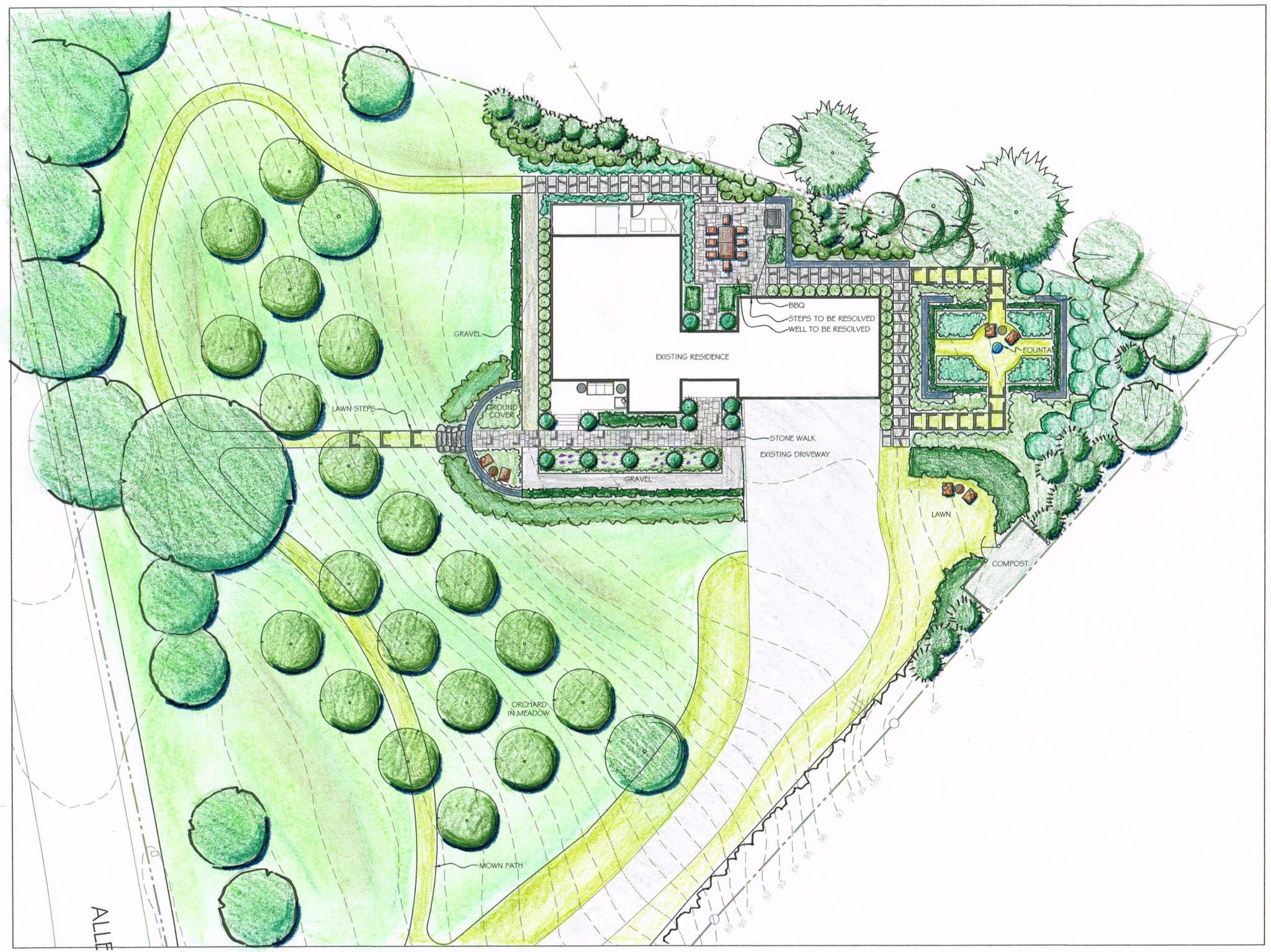 2048x1533 Drawing Landscape Plans Pencil Images About Garden Design Drawing