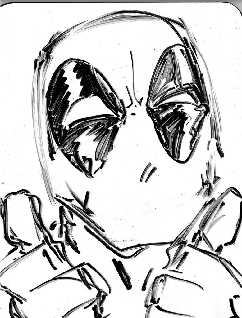 779x1026 Dry Erase Deadpool By S133pdeadart