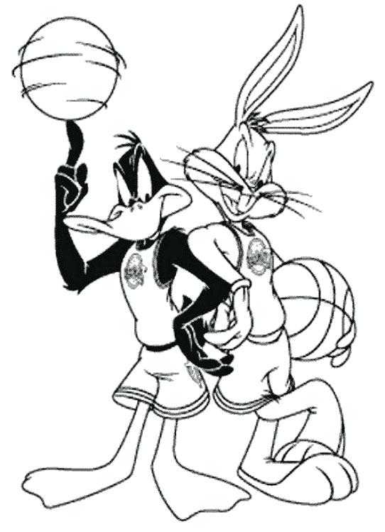 542x749 Coloriage Daffy Duck