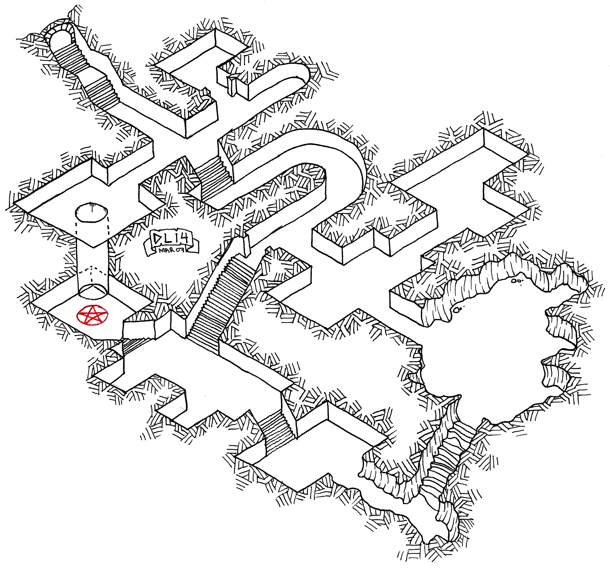 2440x2280 Tuesday Map] Isometric Dungeon Experiment