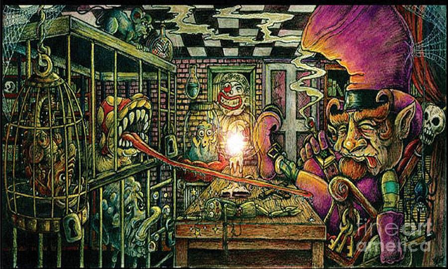 900x541 Circus Dungeon Drawing By Jeffrey Donato