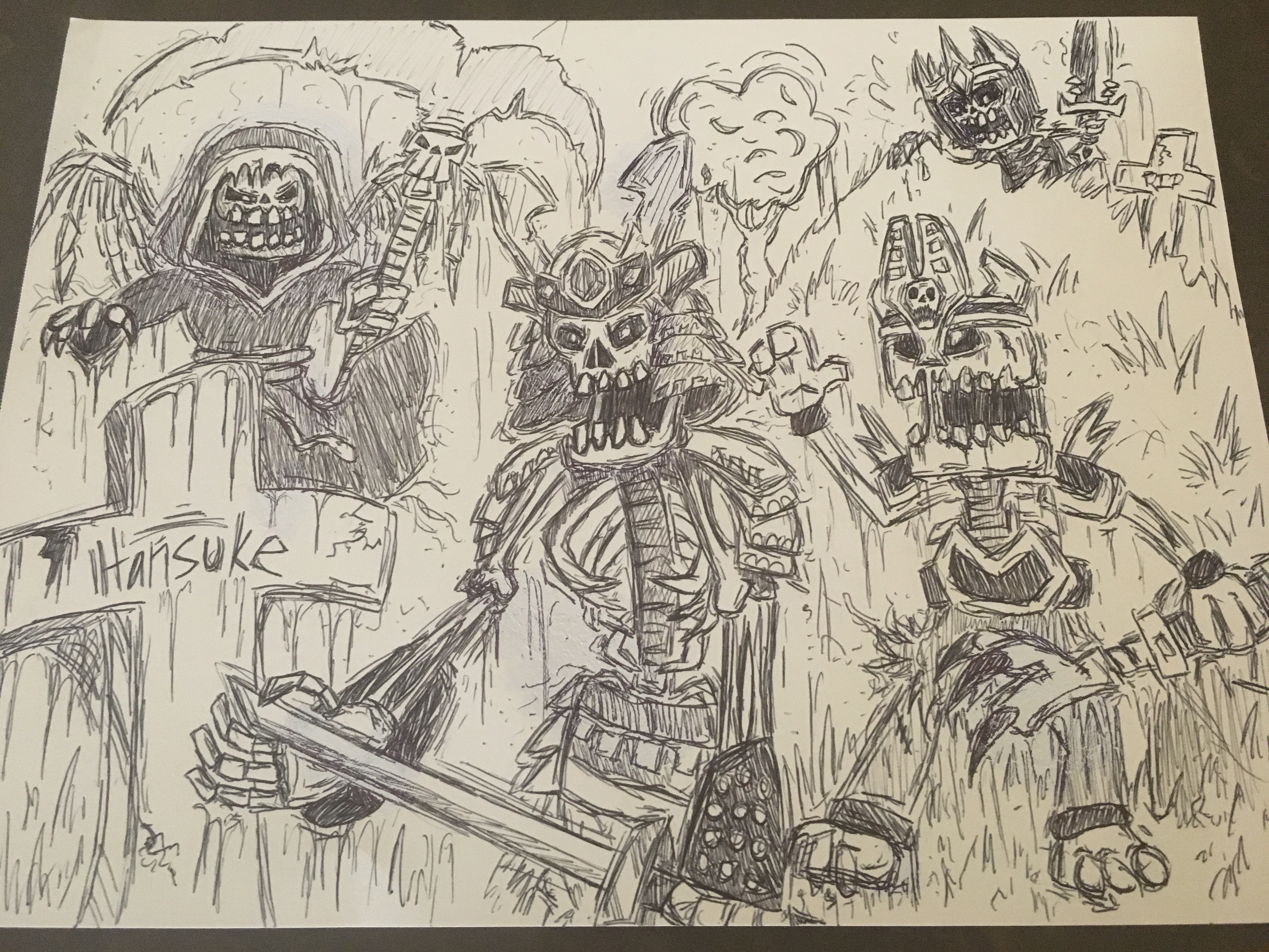 4032x3024 Undead Team Drawing Dungeon Boss