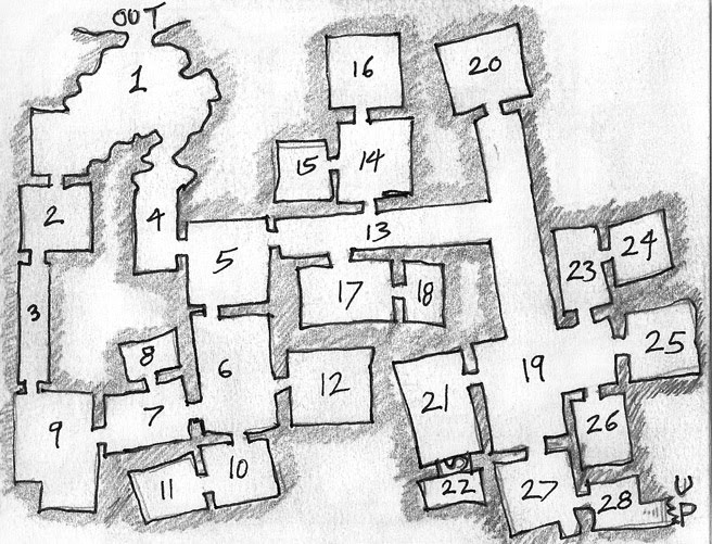 656x501 Aeons Amp Augauries A Hand Drawn Dungeon Map