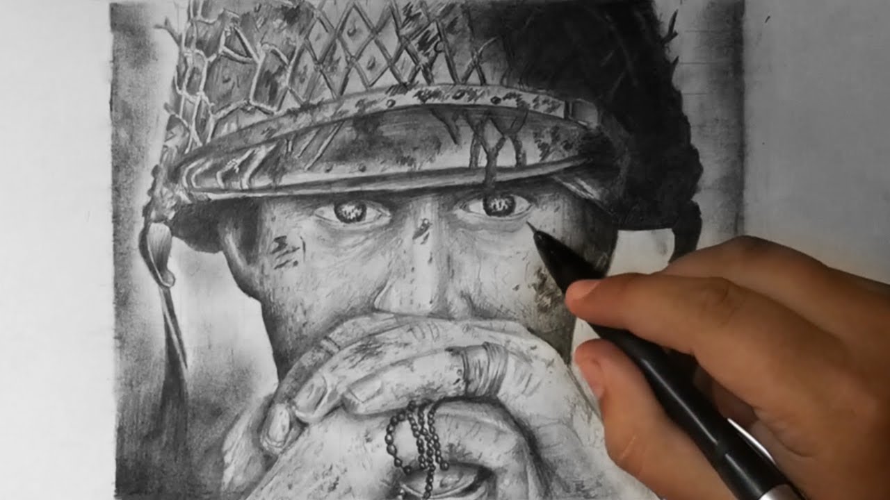 1280x720 Call Of Duty Ww2 Speed Drawing