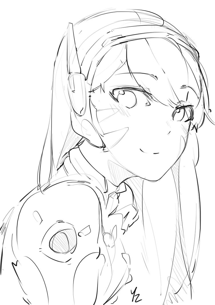 752x1063 D.va Doodle By Yuzas