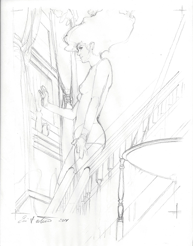 628x800 Comfort In Dying (Sketch) By Eric Fortune Flower Pepper Gallery