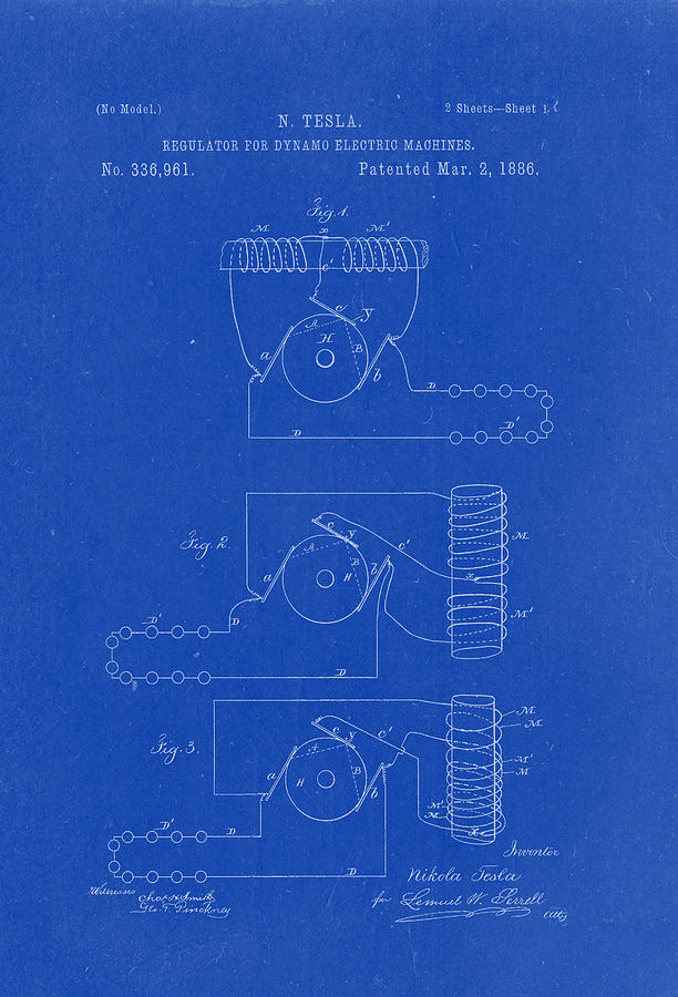 612x900 Regulator For Dynamo Electric Machines Patent Drawing From 1886