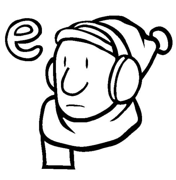 600x612 Learn Letter E Is For Earmuffs Coloring Page Best Place To Color