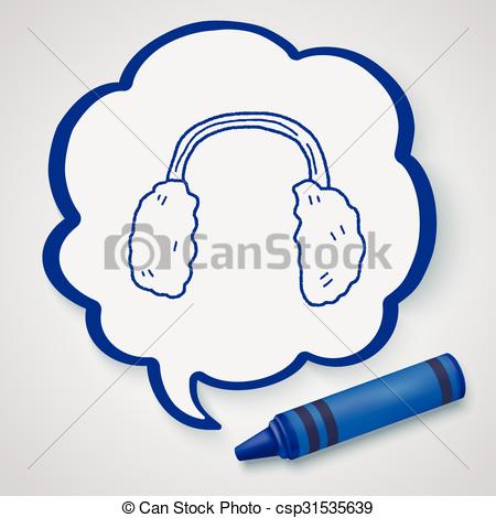 450x470 Earmuffs Doodle Vectors