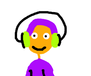 300x250 Face With Green Earmuffs