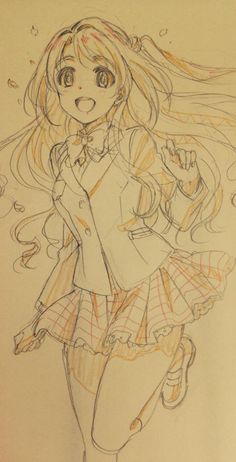 236x462 Anime Art Girl. Coat. Scarf. Earmuffs. Cold