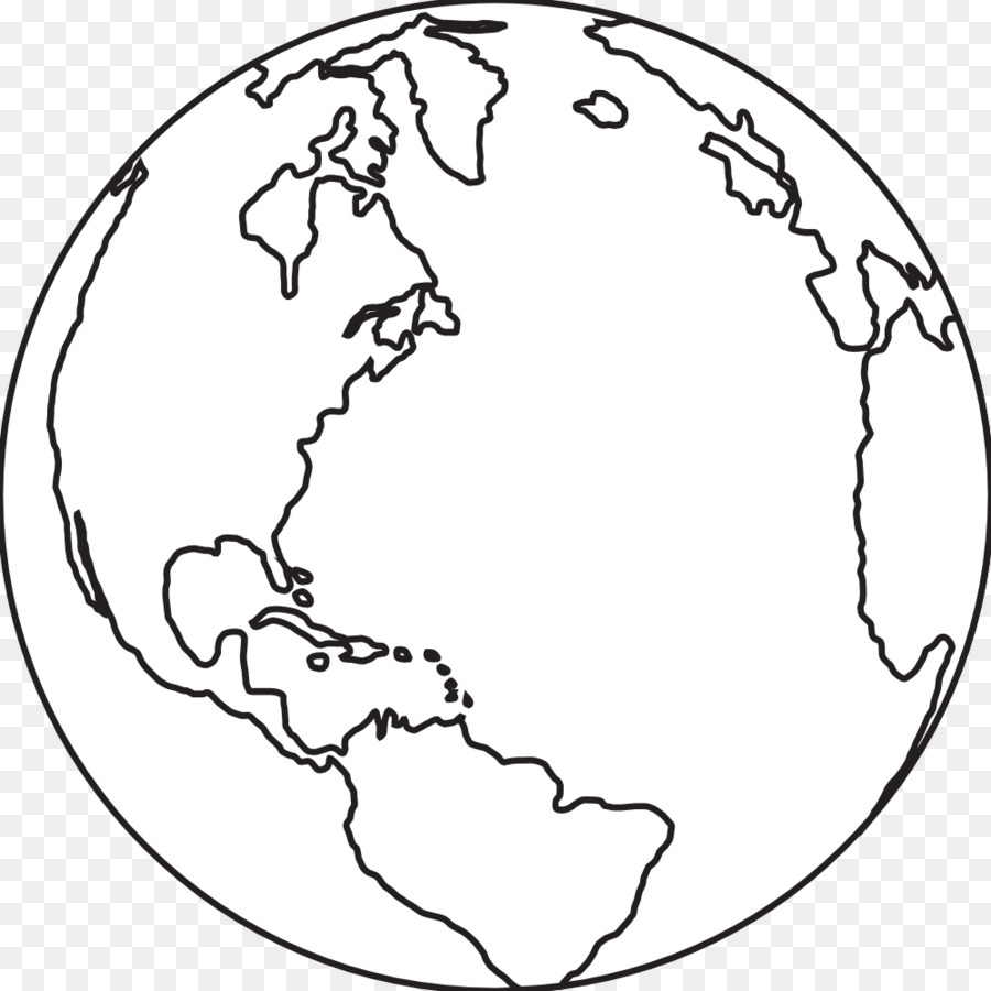 900x900 Earth Black And White Clip Art