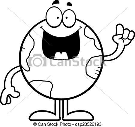 450x422 Cartoon Earth Idea. A Cartoon Illustration Of The Planet Eps