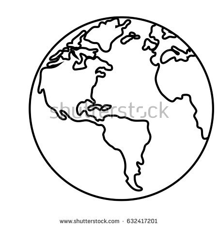 450x470 Drawn Earth Circle