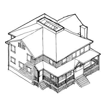 353x353 Tremendous 3d Houses Drawings Simple House Drawing At Getdrawings