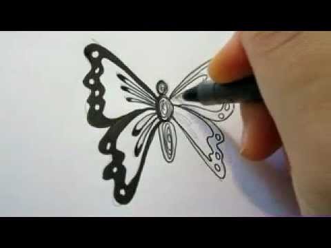 480x360 How To Draw A Butterfly