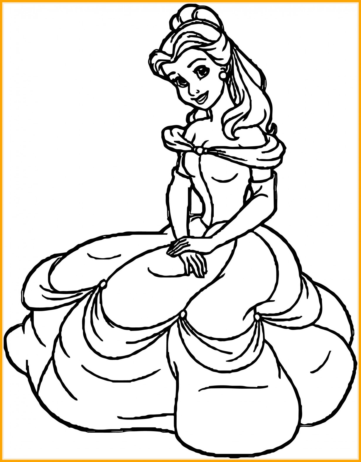 1230x1575 Best Princess Coloring Pages Easy Colouring For Beatiful Draw