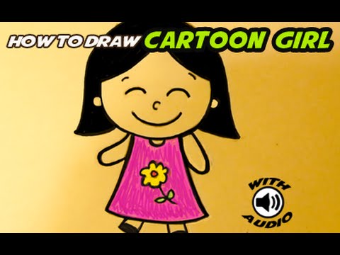 480x360 How To Draw A Cartoon Little Girl