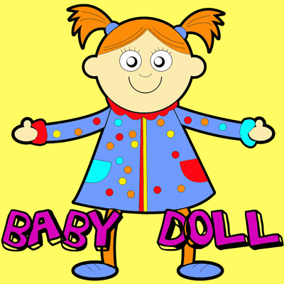 400x400 How To Draw Baby Dolls With Easy Step By Step Drawing Tutorial