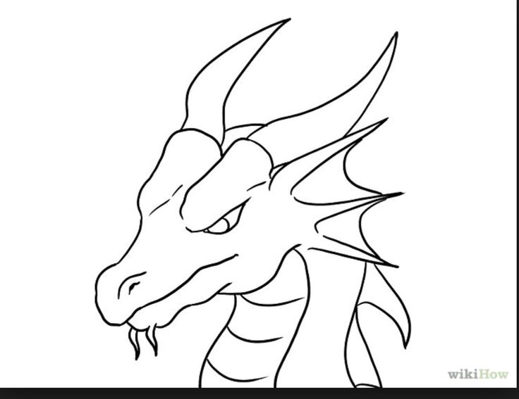 736x567 Draw A Simple Dragon Best 25 Easy Dragon Drawings Ideas