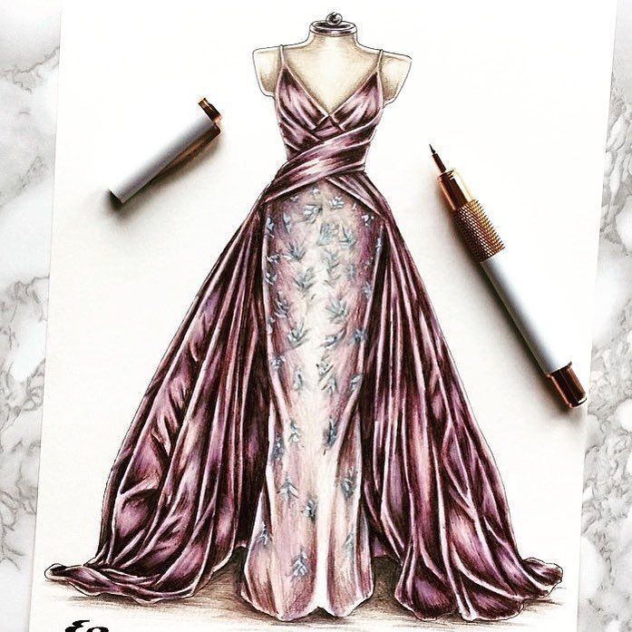 697x697 Easy And Nice Dress Drawing