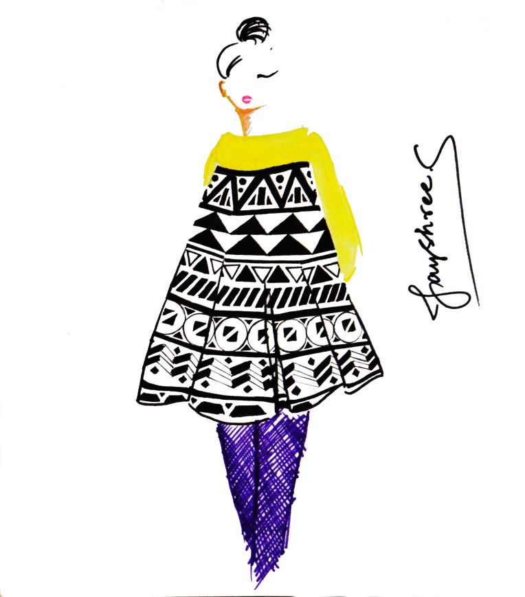 764x869 Spring Lust' Fashion Illustration By Jayshree Sridhar Art