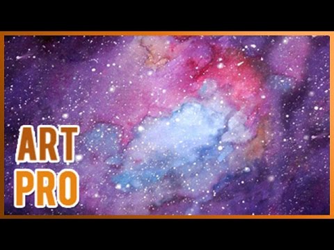 480x360 How To Draw A Galaxy Very Easy With Watercolors