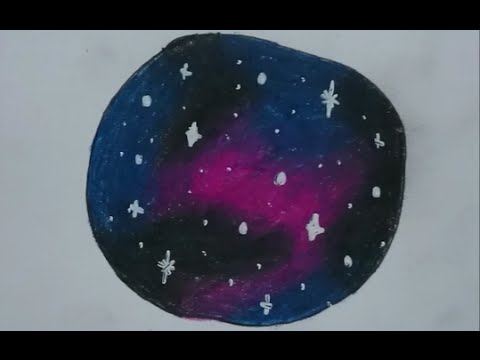 480x360 How To Draw A Galaxy With Colored Pencils